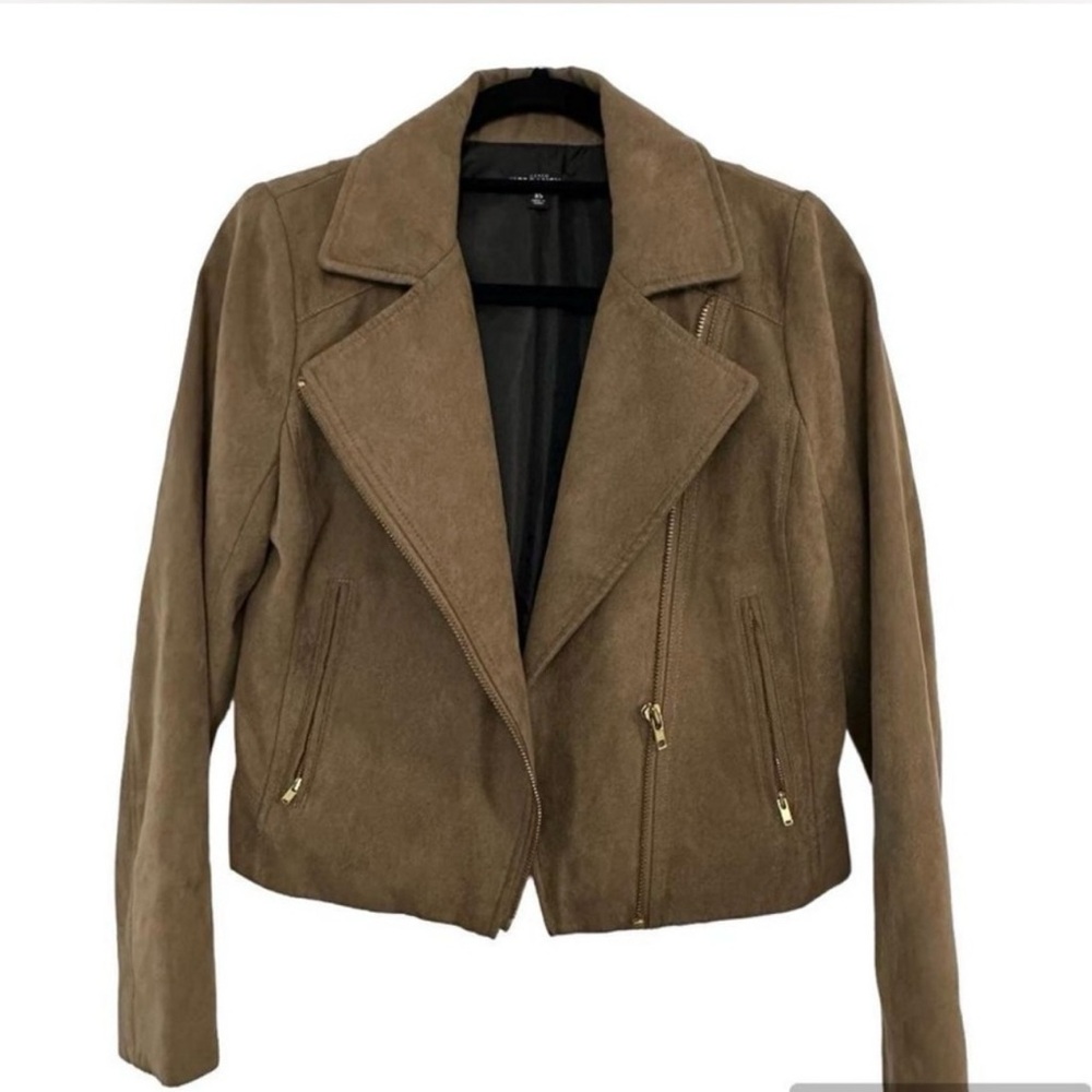 J crew Suede Moto Jacket - Brown